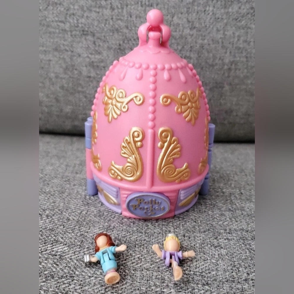 Vintage Polly Pocket Sparkle Ballerina 1996 Complete With Dolls Bluebird *READ*